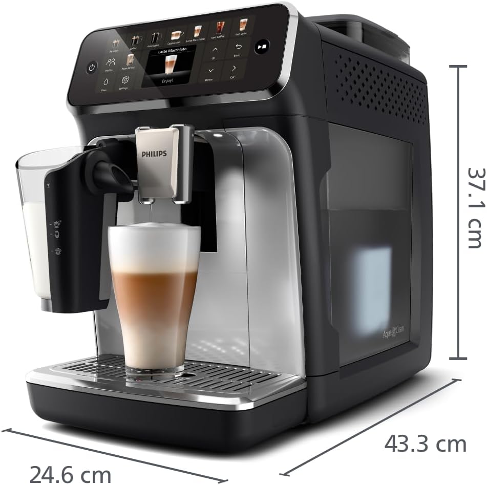 Der Kaffeevollautomat Magnifica Evo Next, Modell ECAM310.60.B, ermöglicht Barista-Genuss durch Touch-Bedienung und ist in der Farbe Schwarz erhältlich